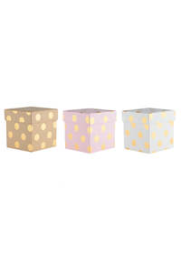 Packaging: Gift Boxes w/ Metallic Dots (unit 10)