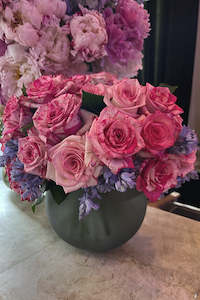 Glass Frosted Fishbowl Vase (unit 4 + 16)