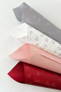 Packaging: Heart Print Pearlwrap pk40 (unit 1)