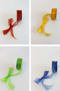 Organza Wire Edge Ribbon 38mm x 30m (unit 1)