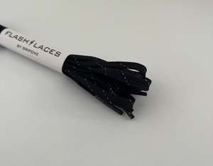 Flash Laces: Flash Laces - Black Reflective