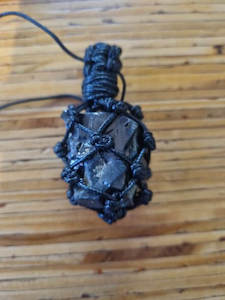 Shungite Healing And Protection Shungite Nz: Wrapped Elite Shungite pendant 9-15 grams