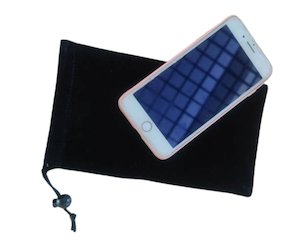 Faraday Bags: EMF Blocking protective draw-string bag for Cellphone .Prevents Radiation 22X13cm