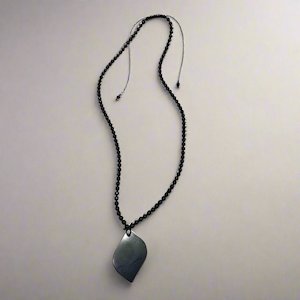 Shungite Healing And Protection Shungite Nz: Shungite Beads & Petal Necklace - Embrace Natural Health