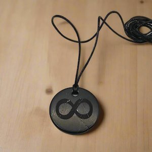 Shungite Healing And Protection Shungite Nz: Shungite Stone Pendant - INFINITY Symbol - Infinite Potential