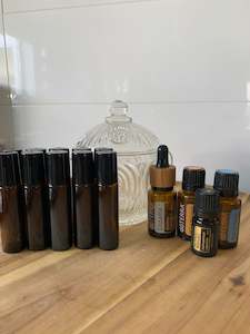 Essential Oil Accessories: 10ml Amber Roller Bottles
