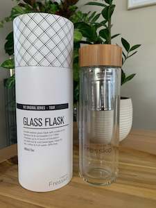 Food On The Go: Fresko Glass Water Bottle 400ml