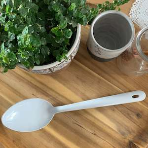 Kitchen Utensils: Enamel Serving Spoon