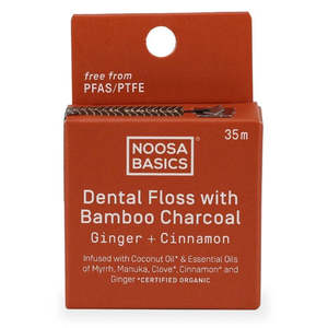 Noosa Basics: Bamboo Charcoal Dental Floss - Ginger & Cinnamon