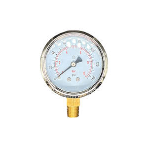 Floraflex: Pressure Gauge - Steel Bottom Entry