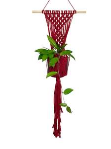 'Diamanté' Macrame Wall Plant Hanger