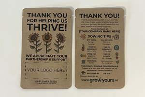 Gifts: Thank You Custom Seed Packets