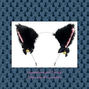 cat: Plush Kitty Ears on Headband