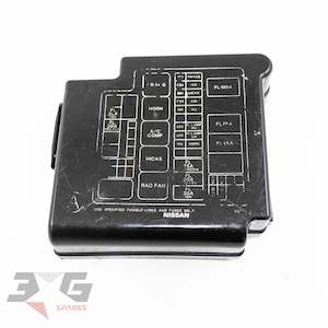 Engines: Nissan S14 Silvia Exterior Engine Bay Fuse Relay Box Cover 200SX Ks Qs 93-98