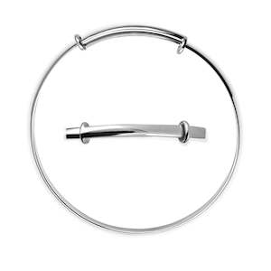 Bangles 1: Sterling Silver Plain Expandable Baby Bangle