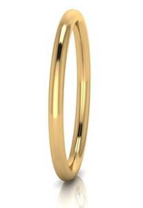 Bangles 1: 9ct Yellow Gold Silver Filled Golf Bangle