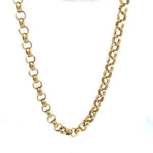 Chains 1: Yellow Gold Belcher Necklace