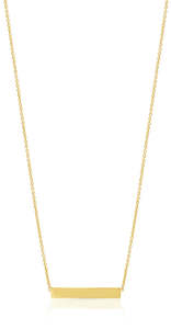 Chains 1: 9ct Yellow Gold Horizontal Bar Necklace 43cm Chain