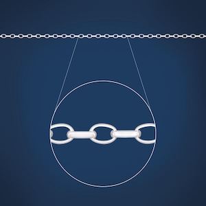 Chains 1: Sterling Silver Oval Belcher (BO2) Medium Weight 55cm