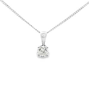 LAB Diamond Solitaire Pendant
