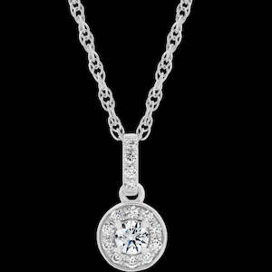 Passion8 Diamond Halo Pendant