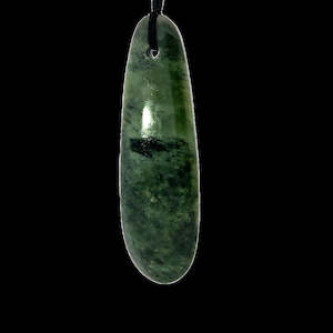 Roimata Local Carved Pounamu Pendant