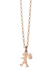 Karen Walker 9ct Rose Gold Runaway Girl and Chain