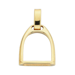 9ct Yellow Gold Stirrup Pendant