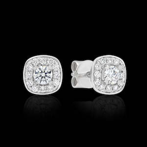 Passion8 Cushion Shaped Diamond Studs