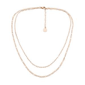 Double Chain Necklace 40cm plus 5cm extension