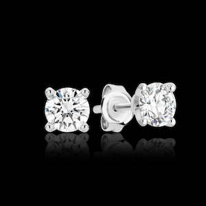 ALTR Created Diamond 18ct White Gold Studs TDW=0.62ct F/VS