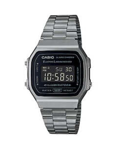 Vintage Casio Gunmetal Grey Digital