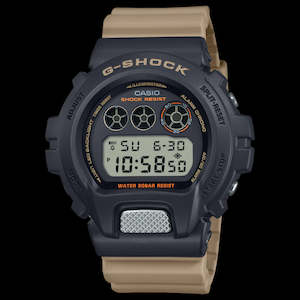 G Shock: Digital G shock 200m with a brown strap and a black case