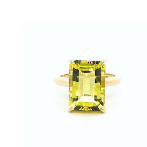 Rings: 7.5ct Lemon Quartz set in 9ct Yellow Gold