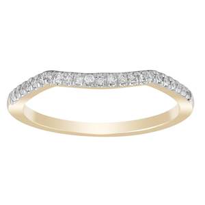 Ring with 0.12ct Diamond In 9K Yellow Gold