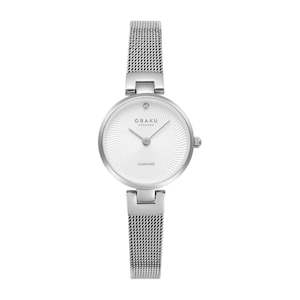 Obaku Watches: Ladies stainless steel Obaku Diamond set