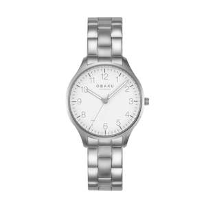 Ladies stainless steel full figure Obaku