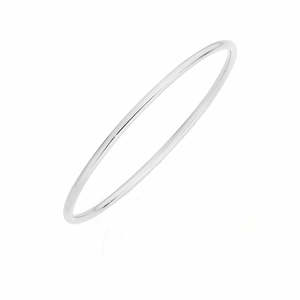Sterling Silver Round Bangle
