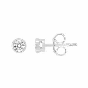 Bezel Set Lab Grown Diamond Studs