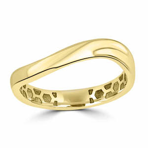 9ct Yellow Gold Curved Ring