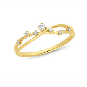 Lab Grown Diamond Scatter Ring TLGDW=0.08ct