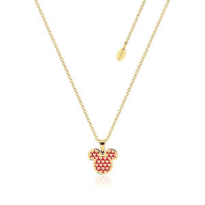 Disney Mickey Mouse Hearts Enamel Necklace