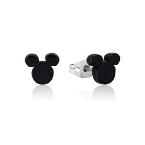 Fashion Jewellery: Disney Mickey Mouse Stud Earrings Black
