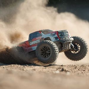Monster Trucks: 1/10 GRANITE 223S DSC 4X4 RTR Brushless Monster Truck, Red by ARRMA