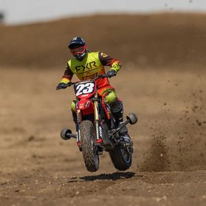 Monster Trucks: 1/4 Promoto-MX Motorcycle RTR, FXR RED by LOSI