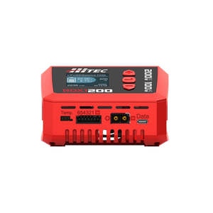 Hitec RDX1 200 Charger AC/240V 100W, DC 6-30V/200W, 6S Li/HV/FE/Ion