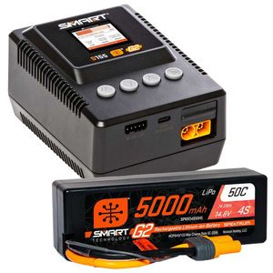 Batteries And Chargers: Smart Powerstage: 5000mAh 4S G2 LiPo & S155 Charger