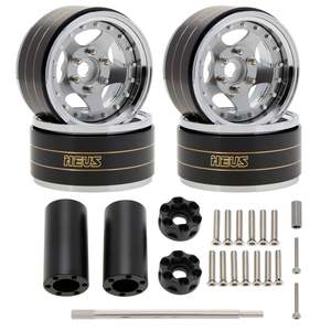 MEUS Racing Brass Aluminum 1.9″ Beadlock Wheels Supports Front Rear Twin Wheels