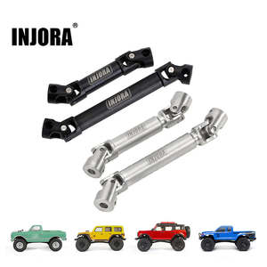 Scx24 Parts And Accessories: INJORA Steel Front Rear Center Drive Shafts For SCX24 C10 JLU Bronco Base Camp