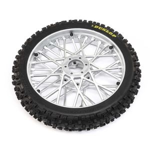 Motorbike And Upgrades: Dunlop MX53 Front Tire Mounted, Chrome: Promoto-MX